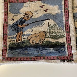 Made by Disney Winnie the Pooh Christopher Robin tapestry throw pillow covers(2)